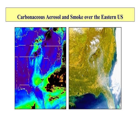 2005-04-01 Carbonaceous Aerosol and Smoke over the Eastern US