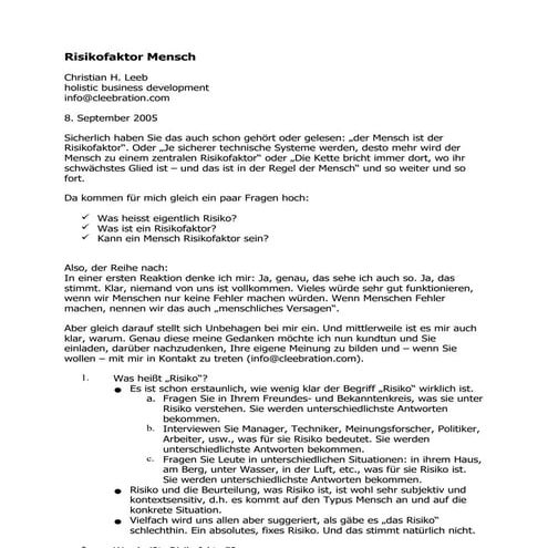 2005 09 08 leeb risikofaktor mensch