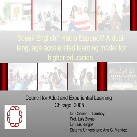 2005 CAEL Speak English? Habla Espanol? A dual-language accelerated learning ...
