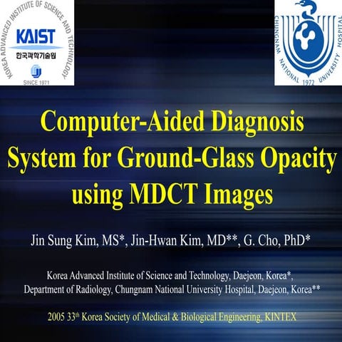 2005 CAD for GGO with SVM