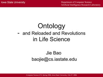 Ontology - and Reloaded and Revolutions