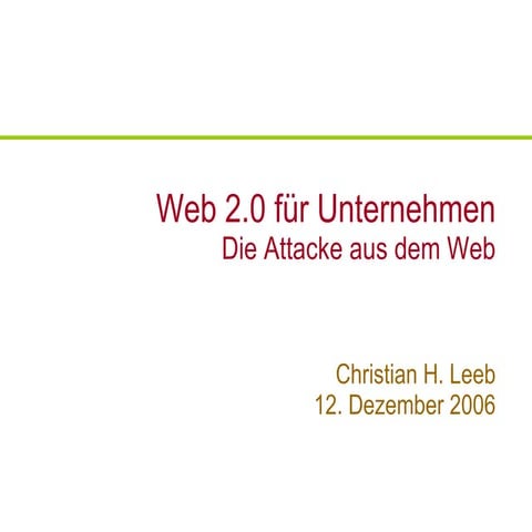 Web2.0 for companies