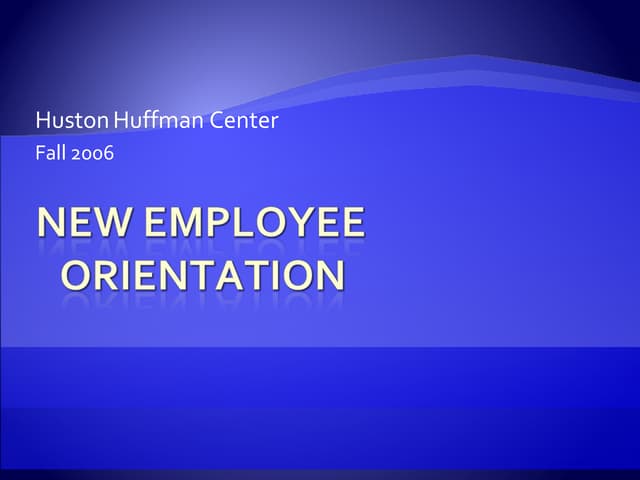2006 FALL ORIENTATION POWERPOINT RE...