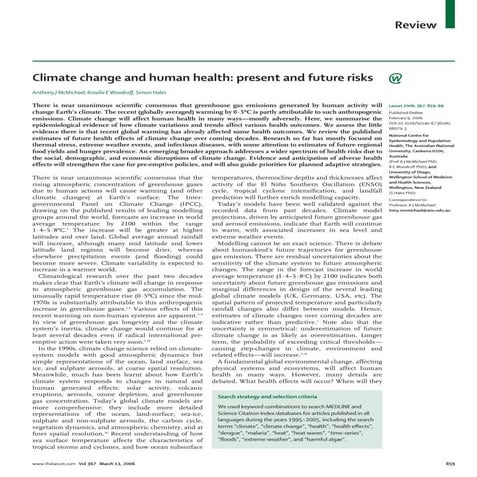 Climate Change and its Impact on Health | PPT