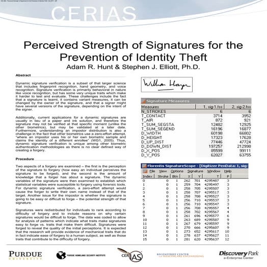 Signature Forgery and the Forger – An Assessment of Influence on ...