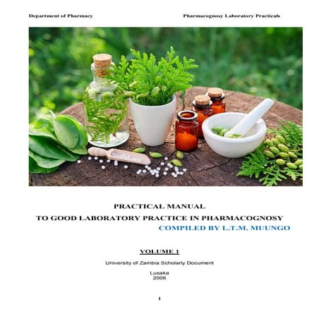2006   practical pharmacognosy manual notes