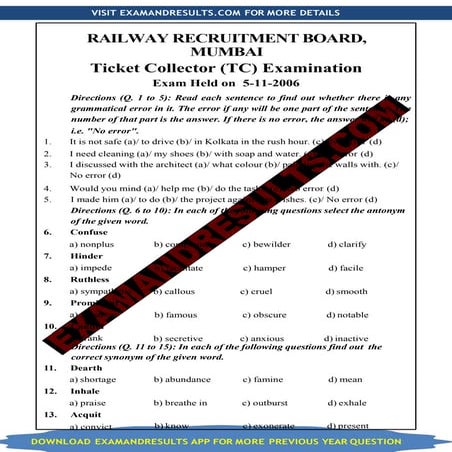 rrb ntpc previous papers