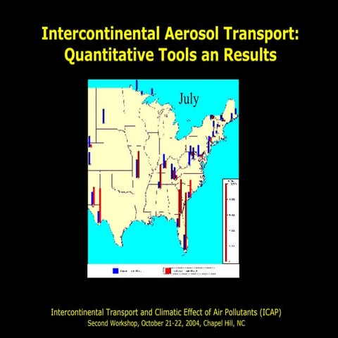 2006-03-08 Intercontinental Aerosol Transport: Quantitative Tools an Results
