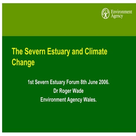 2006 05 Severn Estuary Perspective - Roger Wade, Environment Agency 