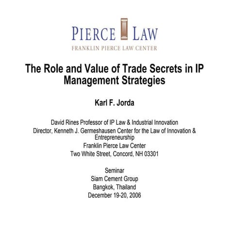 20061219_SiamBangkokRoleValueTradeSecrets.ppt