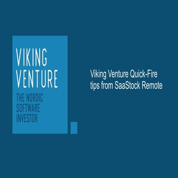 Quick-Fire tips from SaaStock Remote