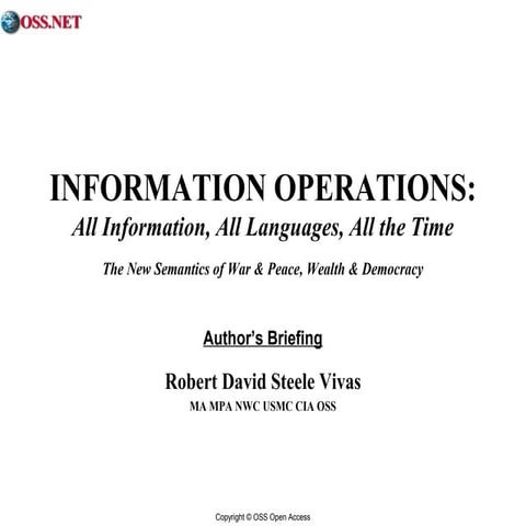 Information Operations: What It Is and Why It Matters | PDF