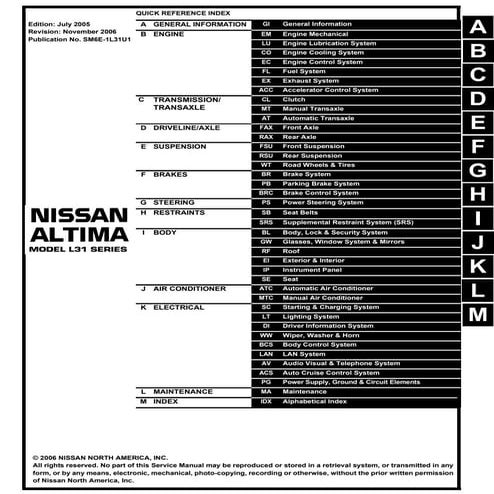 2009 NISSAN ALTIMA REPAIR MANUAL PDF FREE DOWNLOAD USA visual data 3