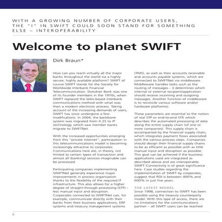 Financial i: Welcome to the planet SWIFT