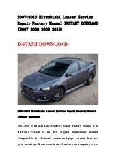 Lancer service required