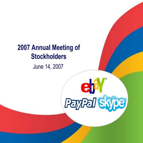 2007 Annual Meeting of eBay Shareholders