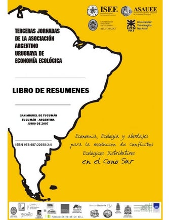 TERCERAS JORNADAS DE LA ASOCIACIÓN ARGENTINO URUGUAYA DE ECONOMÍA ECOLÓGICA