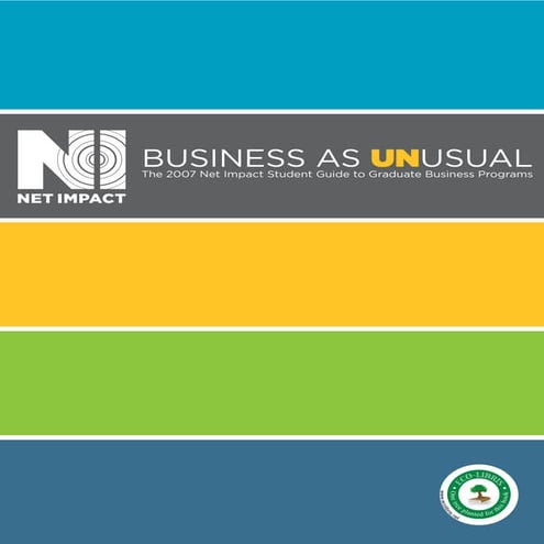 2007 Guide Business As U Nusual Survey