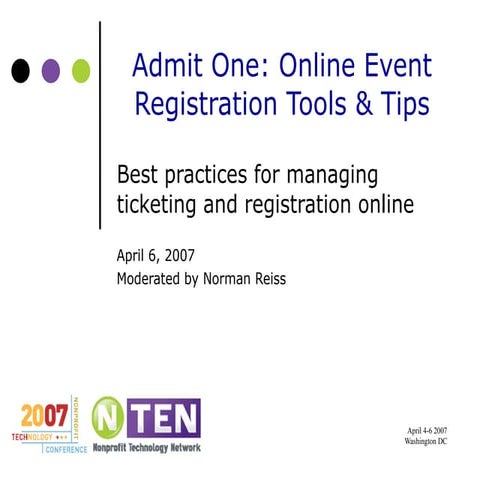 Online Event Registration