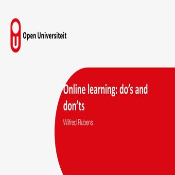 Online workshop online learning master mw tilburg university