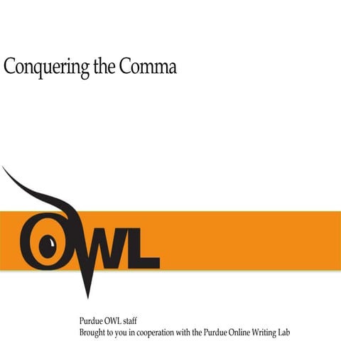 comma rules and comma splices presentatimn