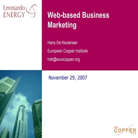 Web-based Business Marketing