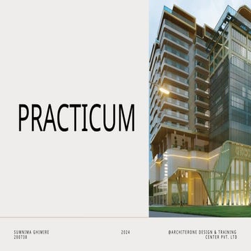 practicum Presentation Internship Architecture
