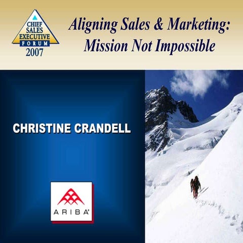Aligning Sales & Marketing: Not Mission Impossible