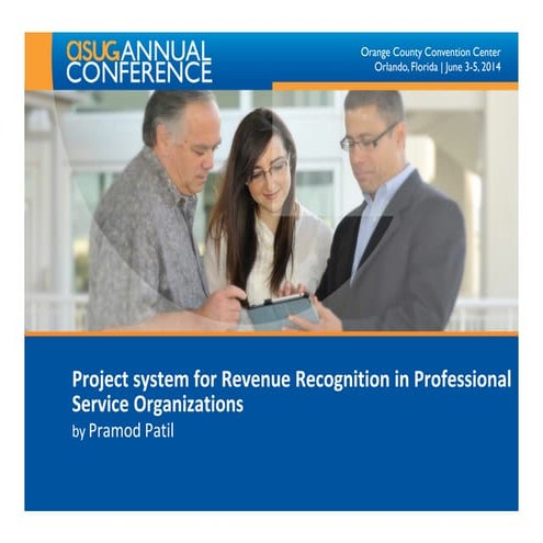 2007 how to use sap project system for revenue recognition in professional se...