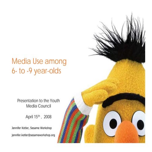 Media Usage Among 6 to 9 Year Olds