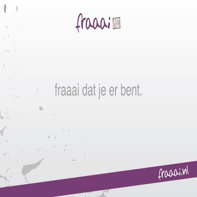 Fraaai.nl online art store & galery