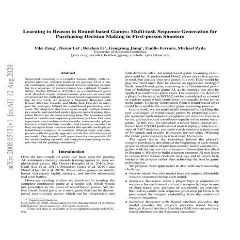 Learning to Reason in Round-based Games: Multi-task Sequence Generation for P...