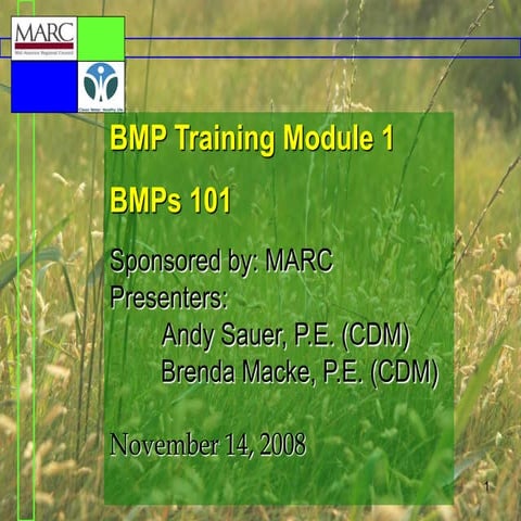 MARC BMP Manual Training Module 1