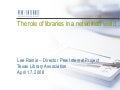 The Role Of Libraries In A Networked World (2008)