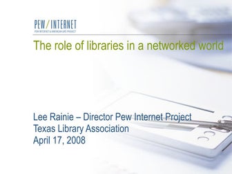 The Role Of Libraries In A Networked World (2008)