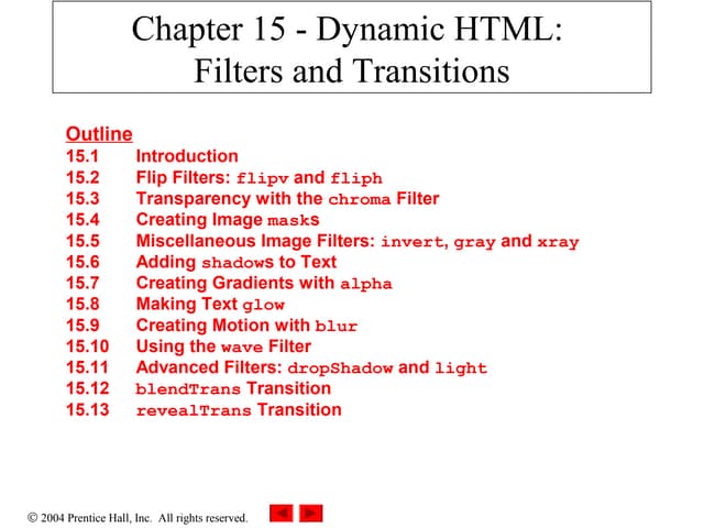 Dynamic HTML