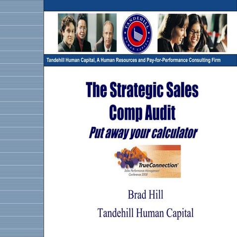 The Strategic Sales Incentive Plan Audit: Put Away Your Calculator