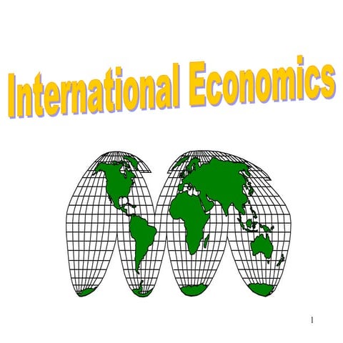 2008 H2 International Trade Lecture 1