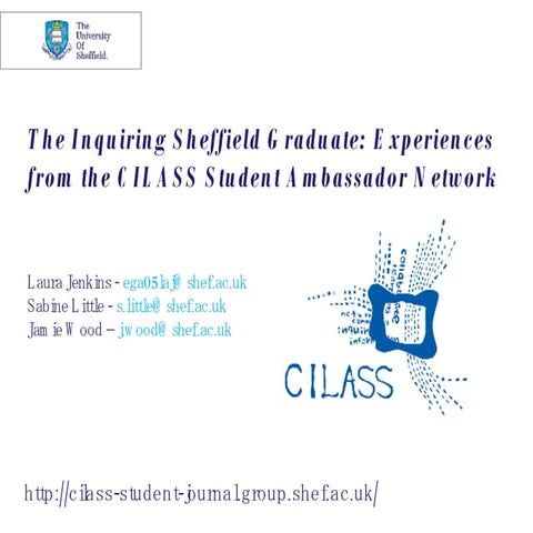 2008 - University of Sheffield Learning & Teaching Conference - CILASS SAN Pr...