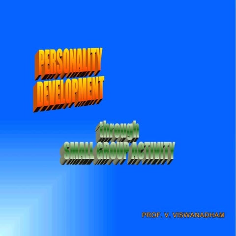 20080214   Personality Development   Small Group Activity