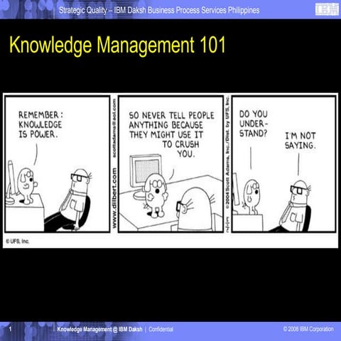 Knowledge Management 101