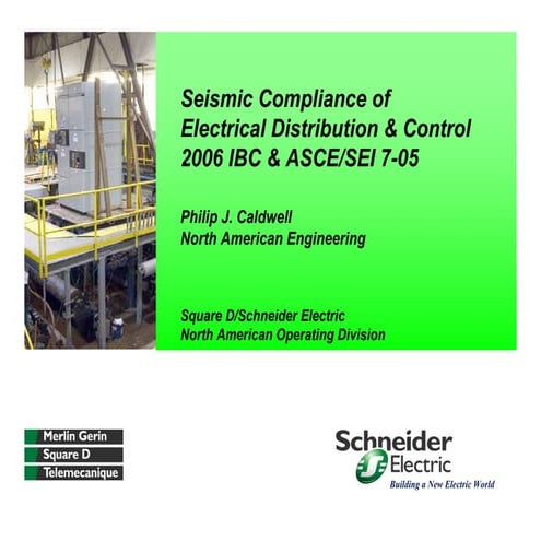 Seismic Compliance of Electrical Distribution