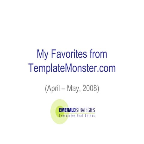 My Favorite Web Templates