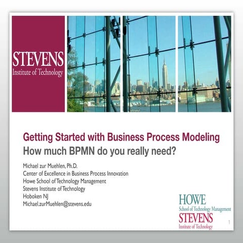 Getting Started With Business Process Modeling