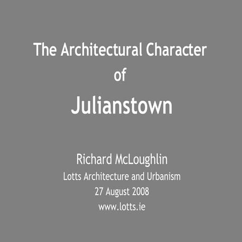 Architectural Character of Julianstown