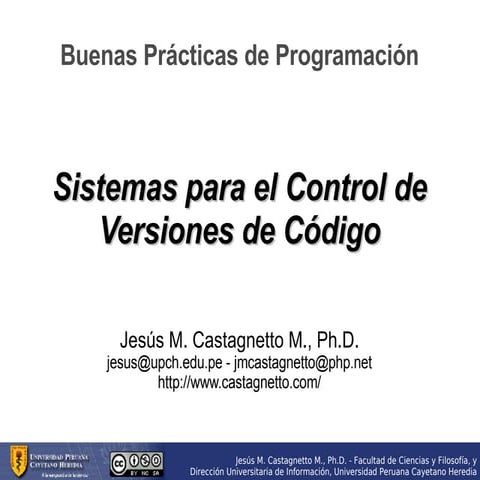 Sistemas para el Control de Versiones de Código