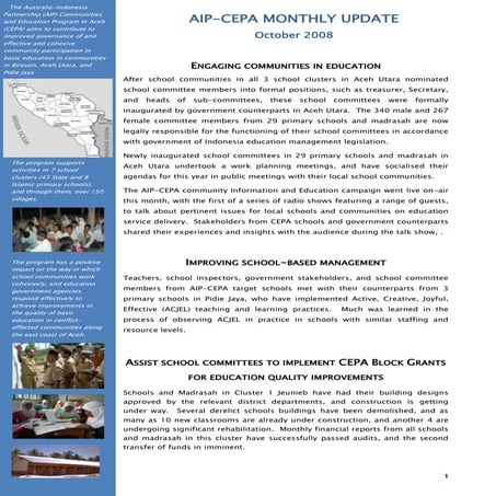 Contoh Monthly Fact Sheet