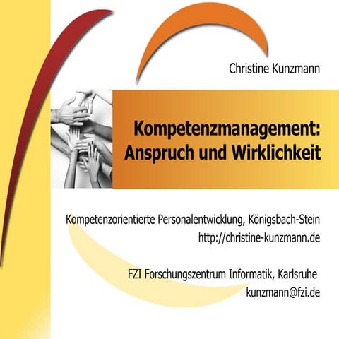 Kompetenzmanagement: Anspruch und Wirklichkeit