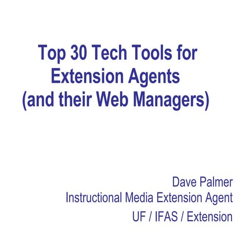 2008 10 21 Top Ten Tech Tools Agents E Xtension