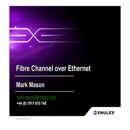 20081023   Emulex View FCoE (Public Version)